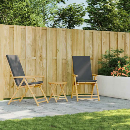 vidaXL Gartentisch Klappbar Ø45x45 cm Bambus