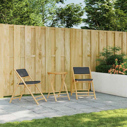 vidaXL Gartentisch Klappbar Ø55x75 cm Bambus