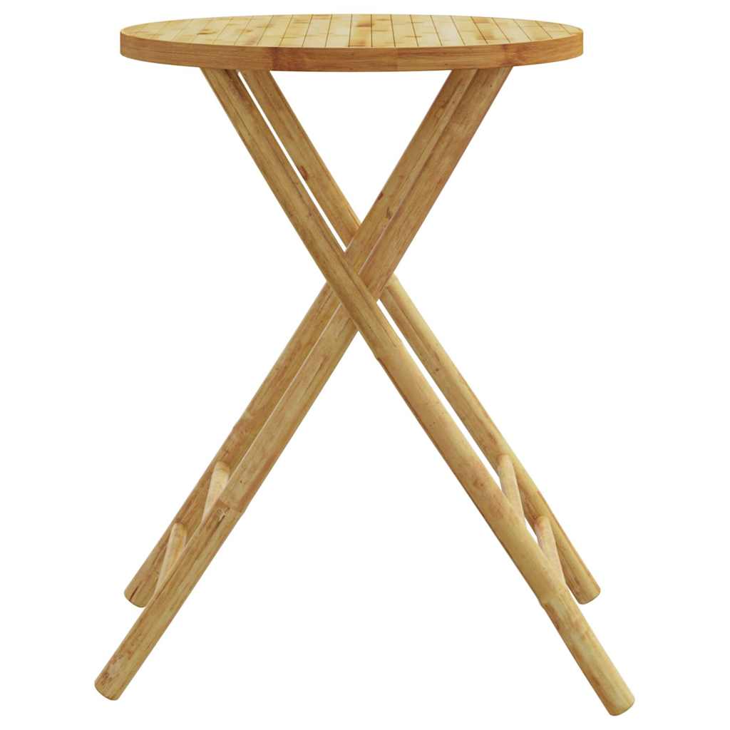 vidaXL Gartentisch Klappbar Ø55x75 cm Bambus