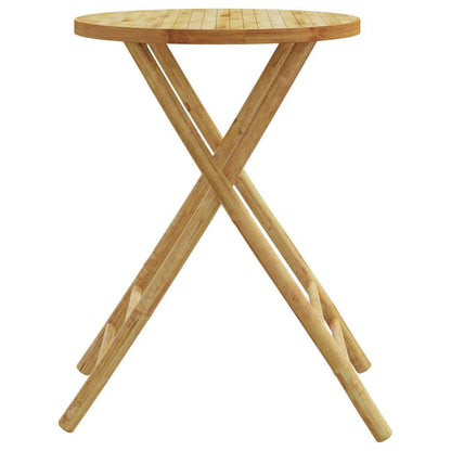vidaXL Gartentisch Klappbar Ø55x75 cm Bambus