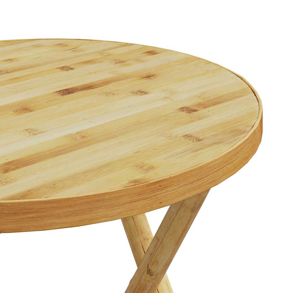 vidaXL Gartentisch Klappbar Ø55x75 cm Bambus