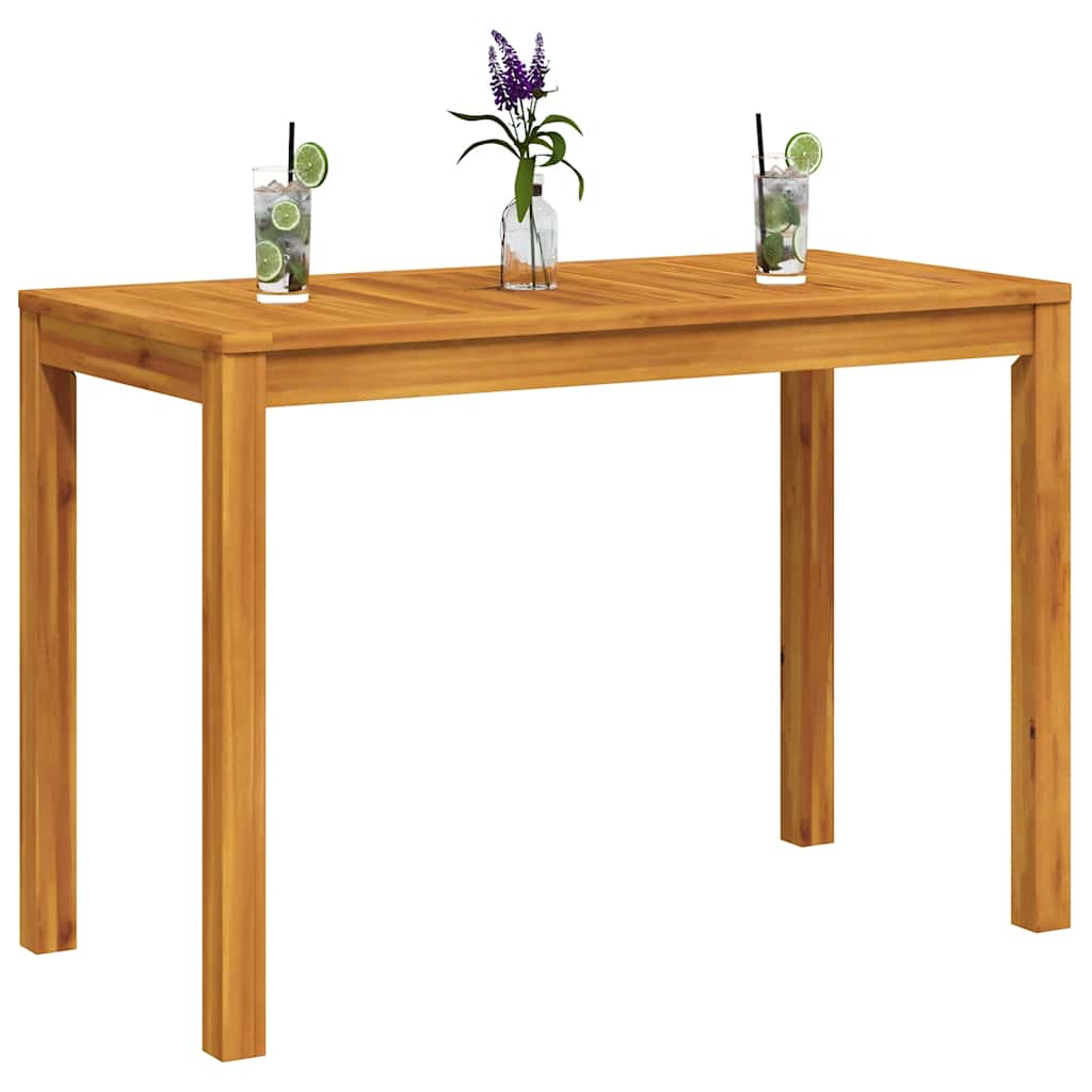 vidaXL Garten-Esstisch 110x55x75 cm Massivholz Akazie