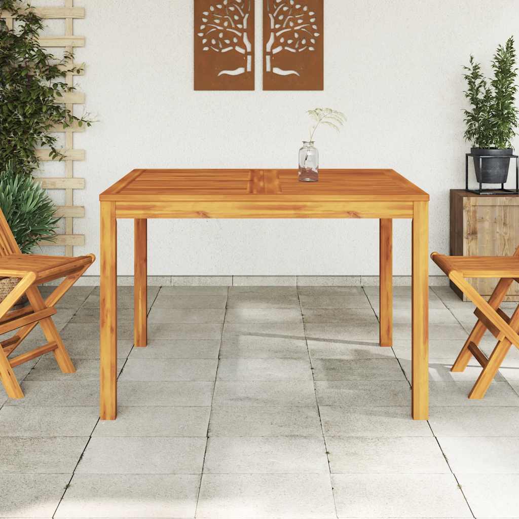 vidaXL Garten-Esstisch 110x110x75 cm Massivholz Akazie
