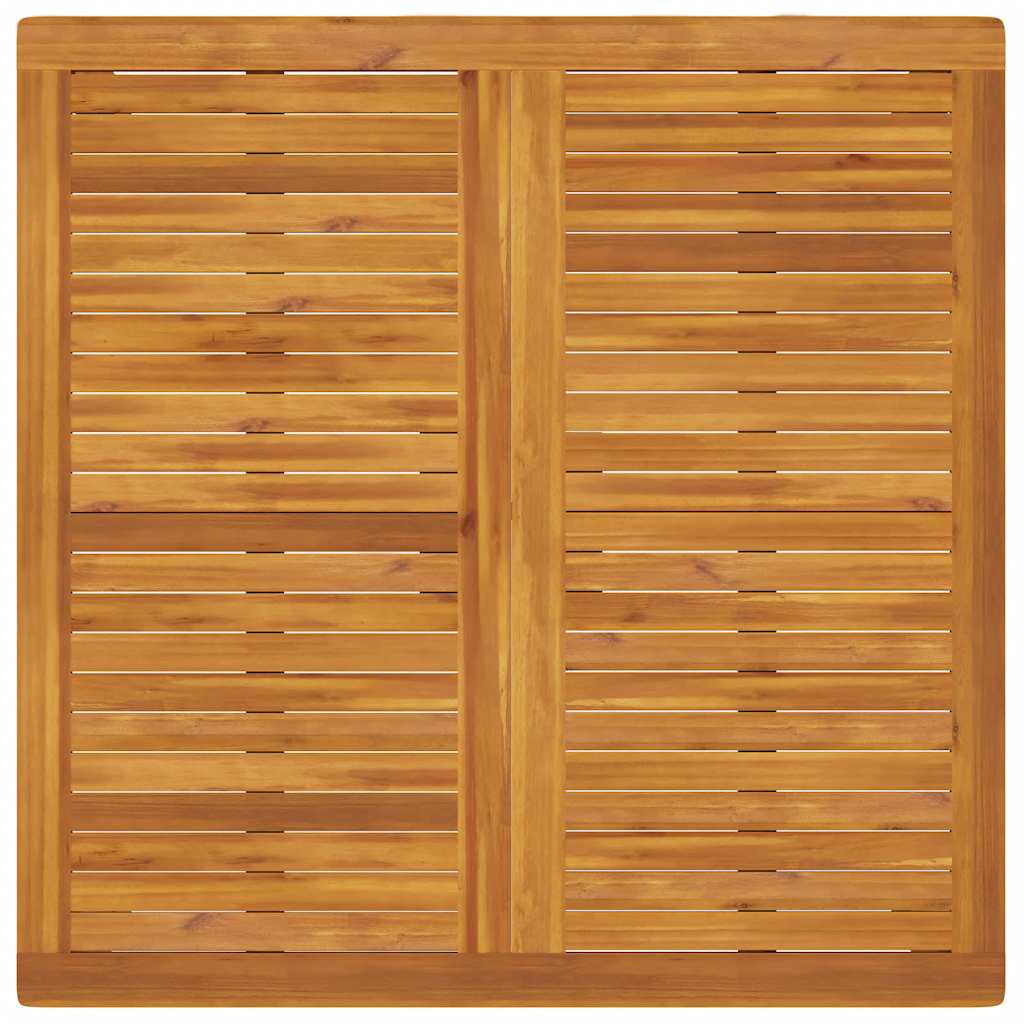vidaXL Garten-Esstisch 110x110x75 cm Massivholz Akazie