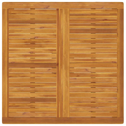 vidaXL Garten-Esstisch 110x110x75 cm Massivholz Akazie
