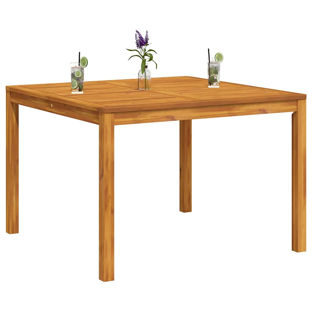 vidaXL Garten-Esstisch 110x110x75 cm Massivholz Akazie
