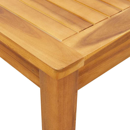 vidaXL Garten-Esstisch 110x110x75 cm Massivholz Akazie