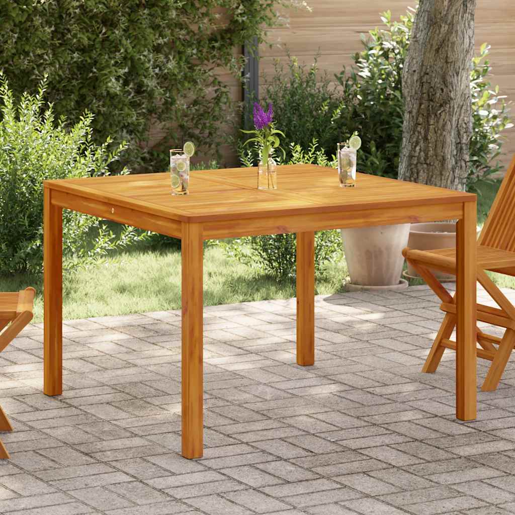 vidaXL Garten-Esstisch 110x110x75 cm Massivholz Akazie