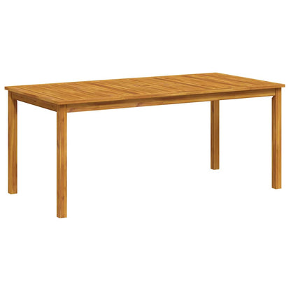 vidaXL Table de salle à manger de jardin 180x90x75 cm bois d'acacia massif