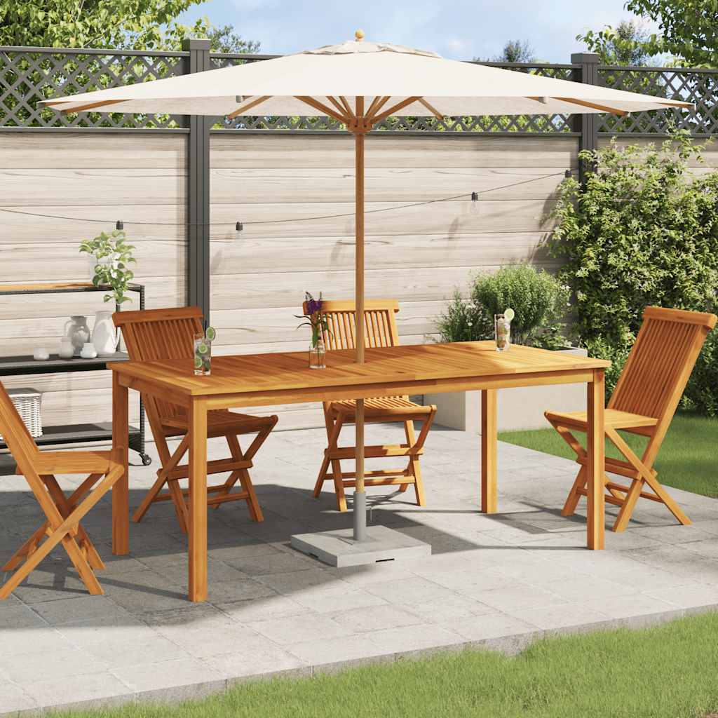 vidaXL Table de salle à manger de jardin 180x90x75 cm bois d'acacia massif