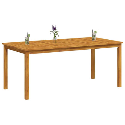 vidaXL Table de salle à manger de jardin 180x90x75 cm bois d'acacia massif