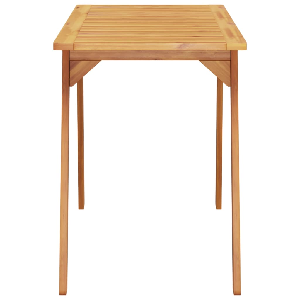 vidaXL Table de salle à manger de jardin 110x56x75 cm Bois d'acacia massif