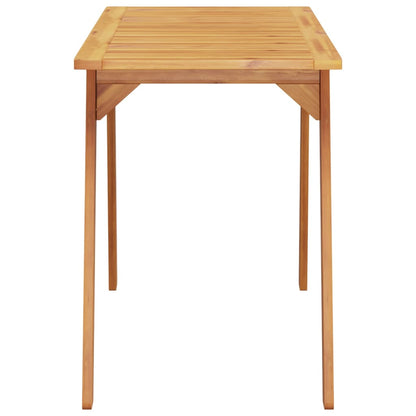 vidaXL Table de salle à manger de jardin 110x56x75 cm Bois d'acacia massif