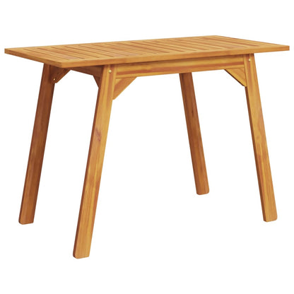 vidaXL Table de salle à manger de jardin 110x56x75 cm Bois d'acacia massif