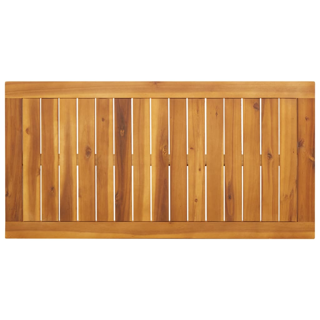 vidaXL Table de salle à manger de jardin 110x56x75 cm Bois d'acacia massif