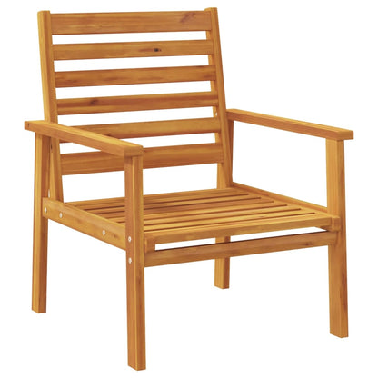 vidaXL Chaises de jardin 2 pcs avec coussins en bois d'acacia massif