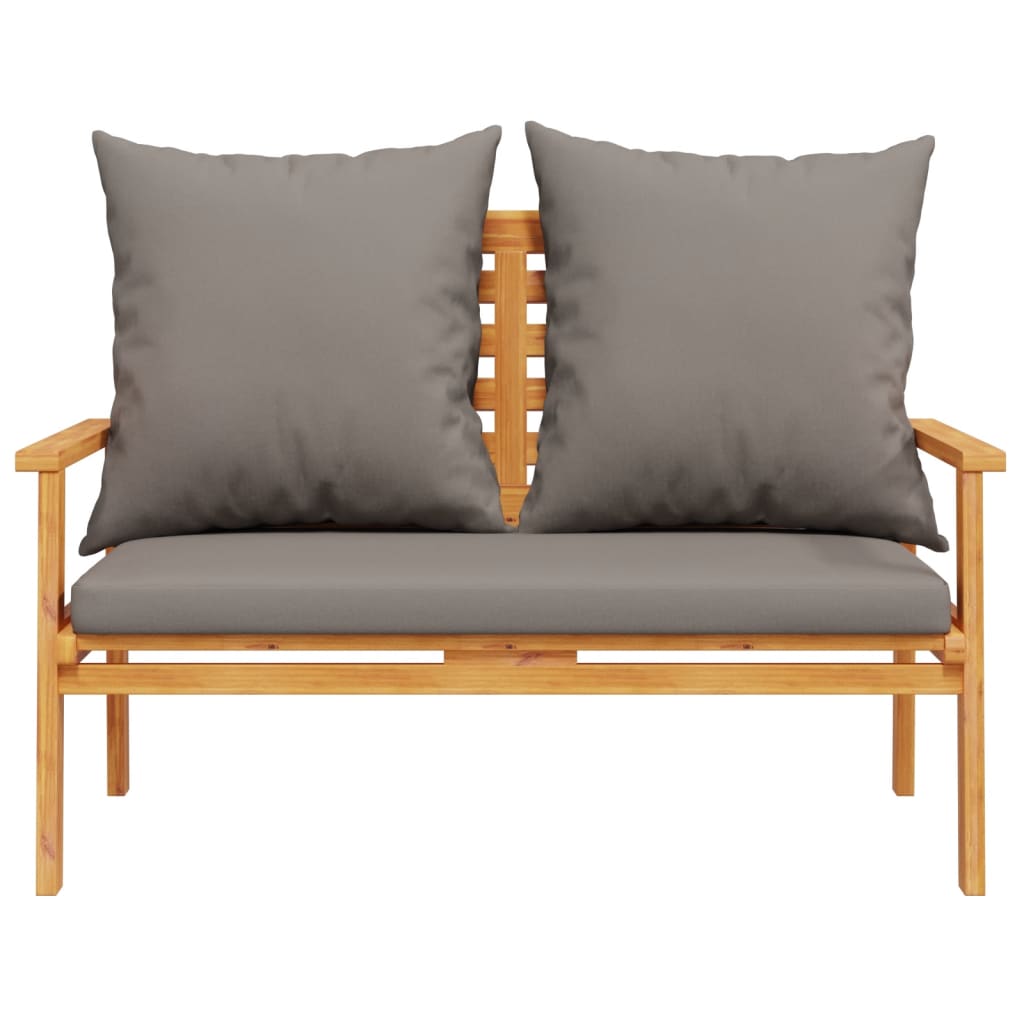 vidaXL Gartensofa 120 cm mit Kissen Massivholz Akazie