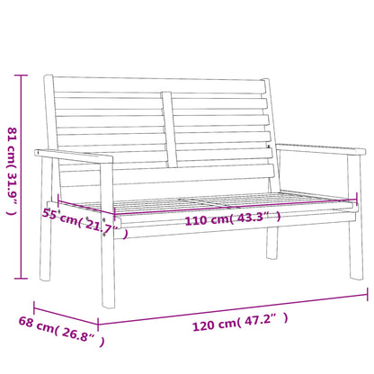 vidaXL Gartensofa-Set Massivholz Akazie