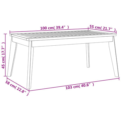 vidaXL Gartensofa-Set Massivholz Akazie
