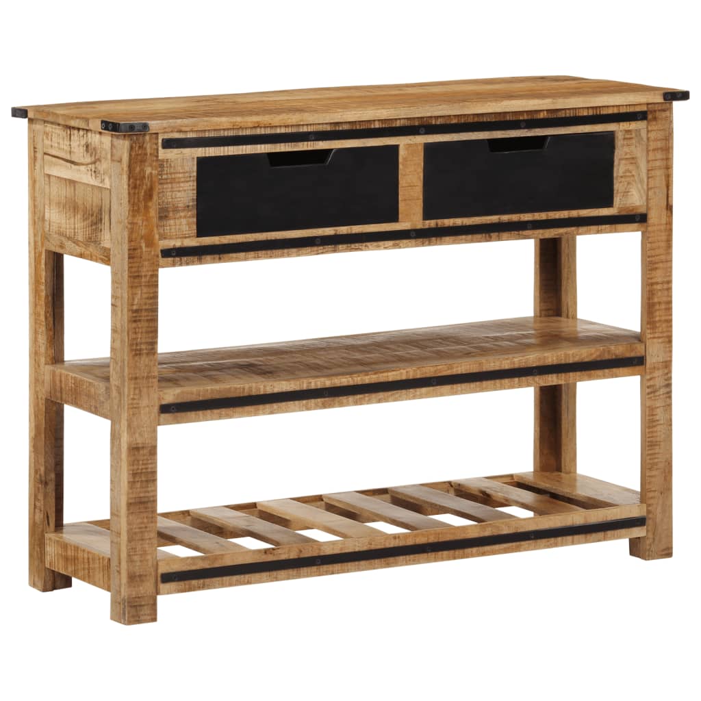 vidaXL Table console 100x35x75 cm Bois de manguier massif