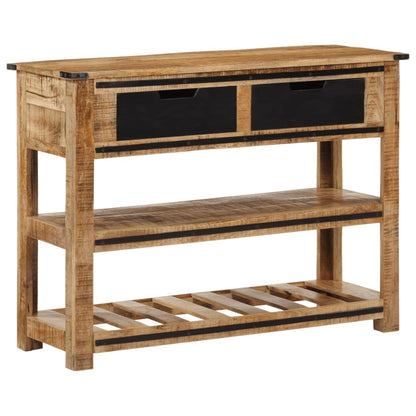 vidaXL Table console 100x35x75 cm Bois de manguier massif