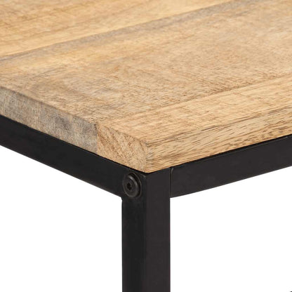 vidaXL Console 70x35x70 cm Bois de manguier massif brut