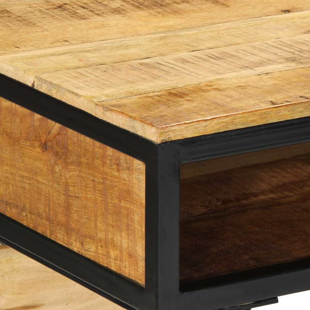 vidaXL Schreibtisch mit Regal Braun 80 x 50 x 75 cm Massivholz Mango