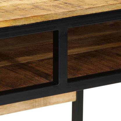 vidaXL Schreibtisch mit Regal Braun 80 x 50 x 75 cm Massivholz Mango