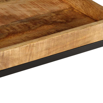 vidaXL Beistelltisch mit Regal Braun 45 x 45 x 45 cm Massivholz Mango