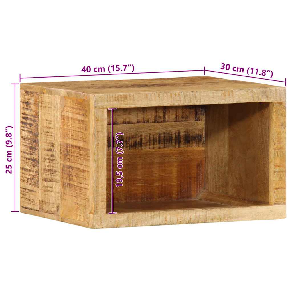 vidaXL Nachttisch Braun 40 x 30 x 25 cm Massivholz Mango