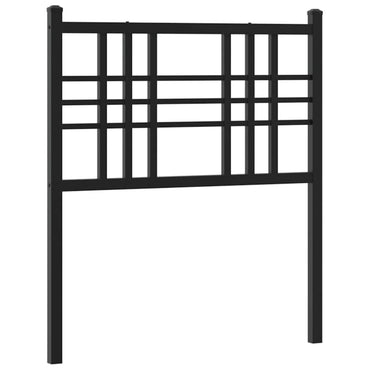 vidaXL Ersatz-Kopfteil Metall Schwarz 75 cm