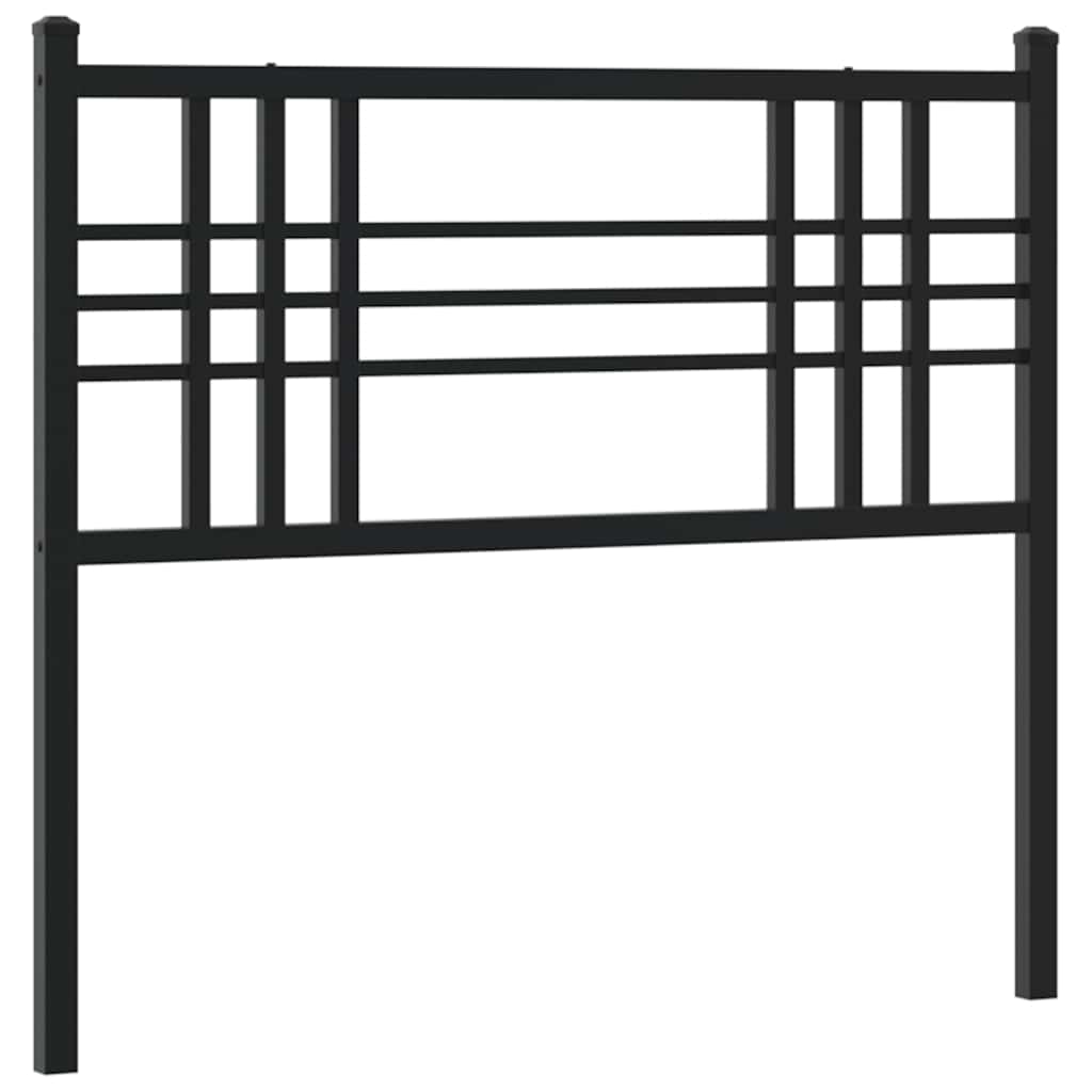 vidaXL Ersatz-Kopfteil Metall Schwarz 100 cm