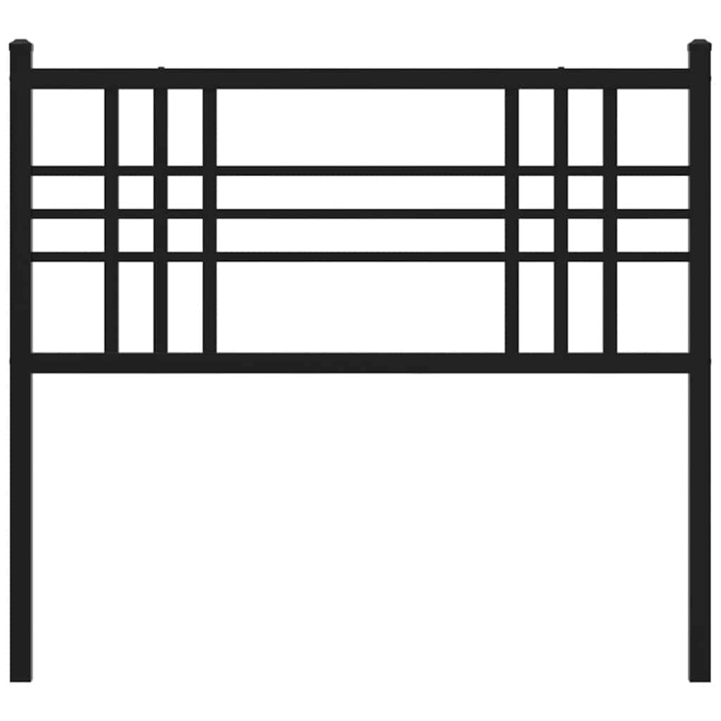 vidaXL Ersatz-Kopfteil Metall Schwarz 100 cm