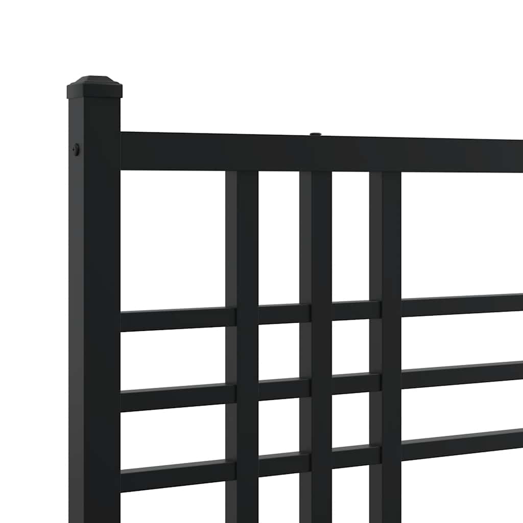 vidaXL Ersatz-Kopfteil Metall Schwarz 100 cm