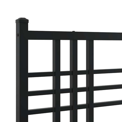 vidaXL Ersatz-Kopfteil Metall Schwarz 100 cm