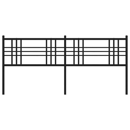 vidaXL Ersatz-Kopfteil Metall Schwarz 180 cm