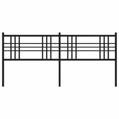 vidaXL Ersatz-Kopfteil Metall Schwarz 193 cm