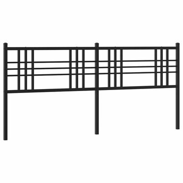 vidaXL Ersatz-Kopfteil Metall Schwarz 200 cm