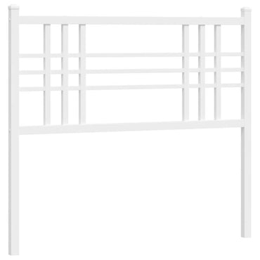 vidaXL Ersatz-Kopfteil Metall Weiß 100 cm