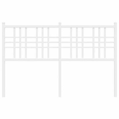 vidaXL Ersatz-Kopfteil Metall Weiß 137 cm
