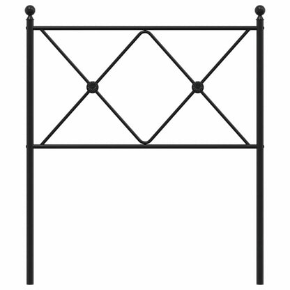 vidaXL Ersatz-Kopfteil Metall Schwarz 75 cm