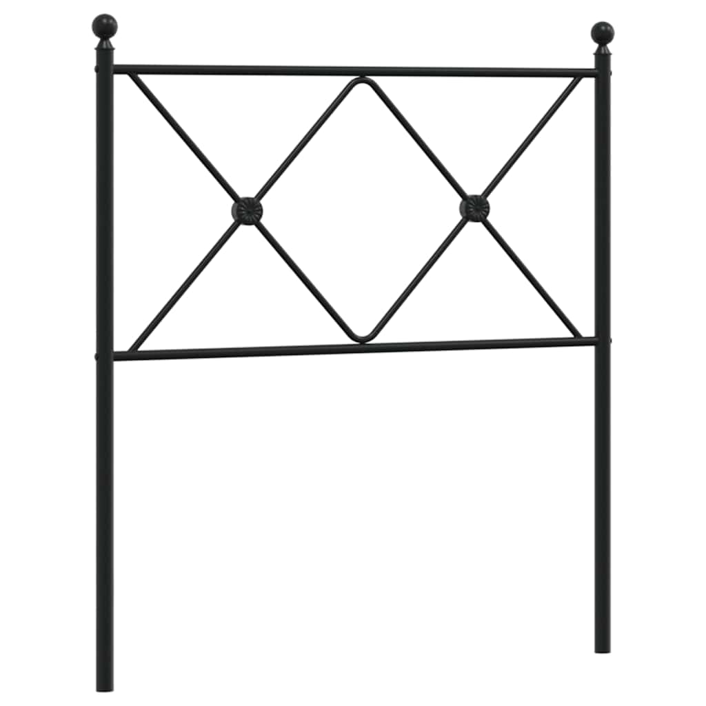 vidaXL Ersatz-Kopfteil Metall Schwarz 80 cm