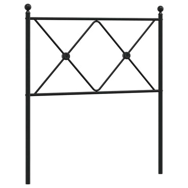 vidaXL Ersatz-Kopfteil Metall Schwarz 80 cm