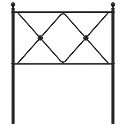 vidaXL Ersatz-Kopfteil Metall Schwarz 80 cm