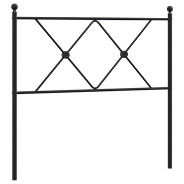 vidaXL Ersatz-Kopfteil Metall Schwarz 90 cm