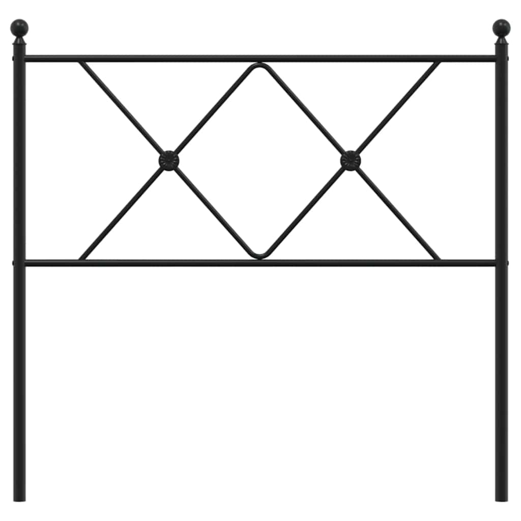vidaXL Ersatz-Kopfteil Metall Schwarz 90 cm