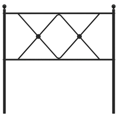 vidaXL Ersatz-Kopfteil Metall Schwarz 90 cm