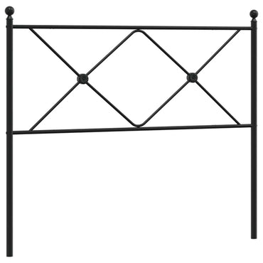 vidaXL Ersatz-Kopfteil Metall Schwarz 100 cm