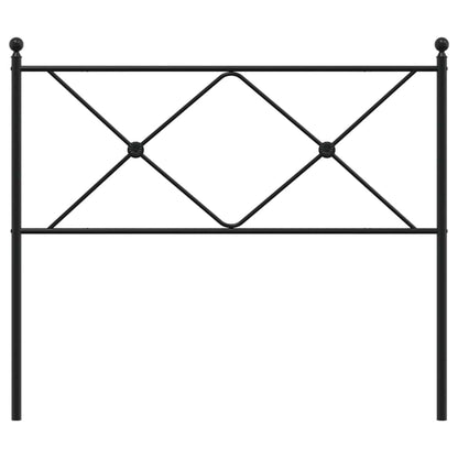 vidaXL Ersatz-Kopfteil Metall Schwarz 100 cm