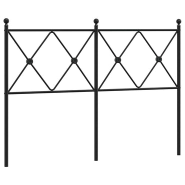 vidaXL Ersatz-Kopfteil Metall Schwarz 120 cm